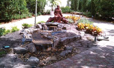 prayer garden St Francis of Assisi