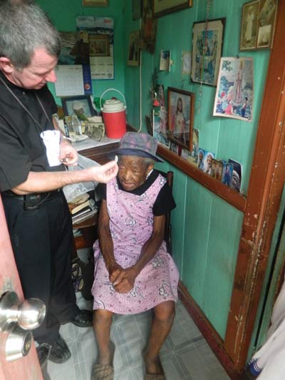 Fr. John at St. Lucia