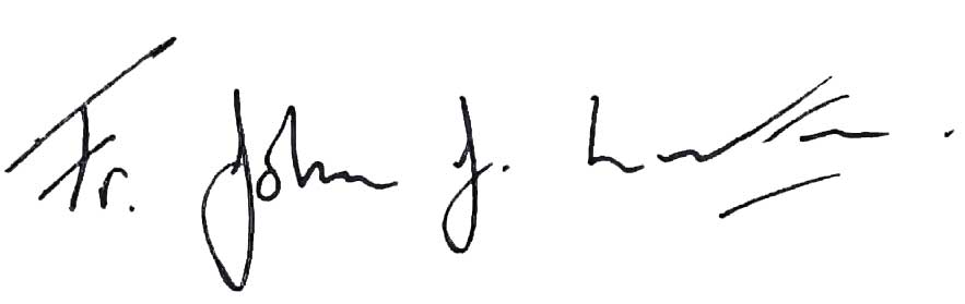 Fr. John's signature