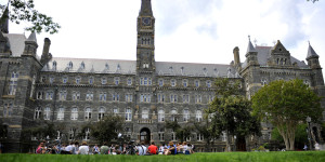 Georgetown U. clock-Washington, DC